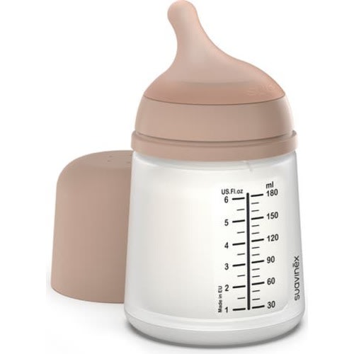 Suavinex Zerø.Zerø™ 2-Pack Adaptable Flow Small Anti-Colic Bottle