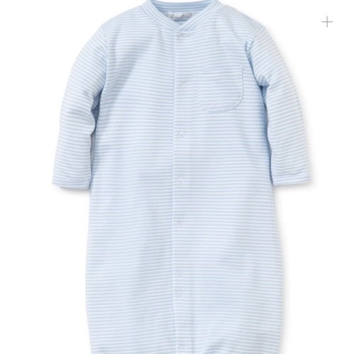 Simple Stripes Blue Convertible Gown