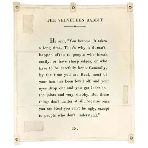 Canvas Wall Hanging - The Velveteen Rabbit - 46” x 57