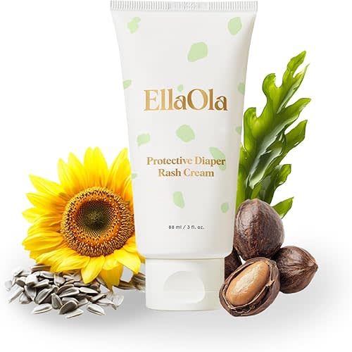 Organic Protective Baby Diaper Rash Cream for Sensitive Skin - 14% Zinc Oxide Rash Ointment Cream Soothes Irritation, Protects from Chafing and Inflammation, Fragrance Free | 3 fl. oz.