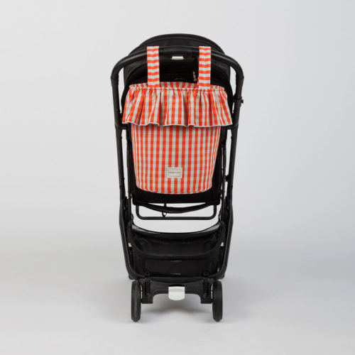 Basket Vichy - Coral + Aqua - Minicoton