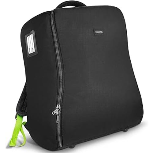 YOREPEK Padded Stroller Bag for Airplane Travel Fits for UPPAbaby MINU,MINU V2/V3,Nuna TRVL, Gate Check Stroller Bag with Large Inner Mesh Pocket, Sturdy Stroller Storage Backpack for Accessories