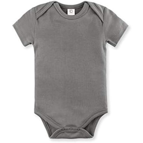 Colored Organics Unisex Newborn 100% Organic Cotton Bodysuit - Short Sleeve Infant One Piece - Baby Boy and Girl Clothing