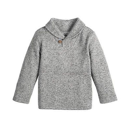 Baby and Toddler Boy Jumping Beans® Shawl Collar Fleece Sweatshirt