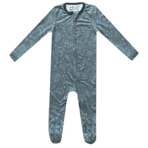 Copper Pearl Zip-Up Footie Baby Pajamas: Ultra-Soft Boys Pajamas and Girls Pajamas, Premium Knit Fabric in Stylish Prints, Tag-Free with Two-Way Zipper, Sized Newborn to 24 Months, Hogwarts™
