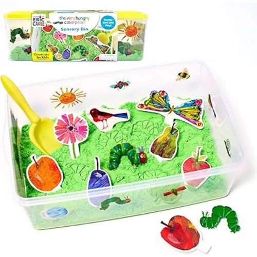 Creativity for Kids The Very Hungry Caterpillar Sensory Bin - Toddler Sensory Toys from The World of Eric Carle Books, Preschool Learning Activities and Fine Motor Toys for Toddlers Ages 3-4+