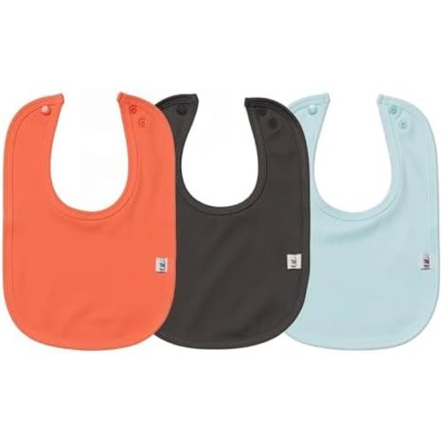 Leya & Lior 3-Pack Premium Instant Drying Baby Bibs - Unisex Boys & Girls StayDri Bibs for Drooling and Teething