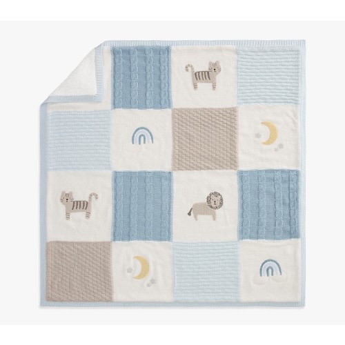 Oversized Heirloom Animals Baby Blanket Collection