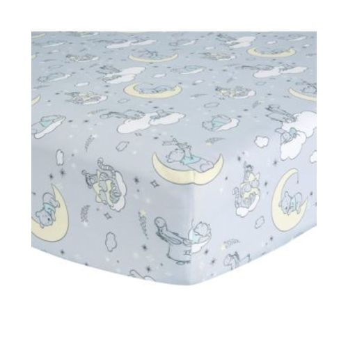 Disney Baby Cozy Friends Winnie the Pooh Gray Fitted Crib Sheet