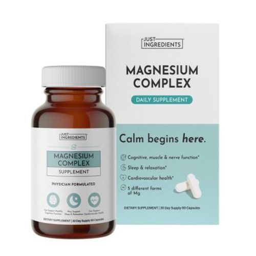 Just Ingredients Magnesium Supplement Capsules - 60ct - 30 Servings: 387.5mg Per Serving