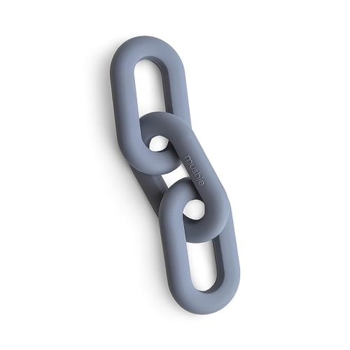 mushie Silicone Baby Links Teether Toy (Tradewinds)
