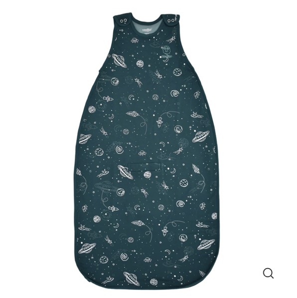 4 Season® Ultimate Baby Sleep Bag, Merino Wool & Organic Cotton, Space - GLOW IN THE DARK