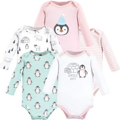 Essential Long-Sleeve Cotton Bodysuit Set, 0-3M