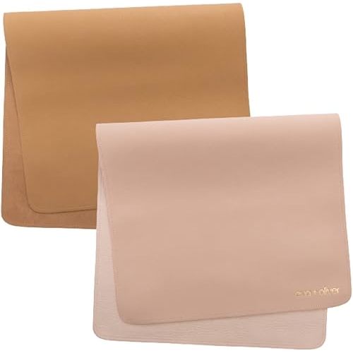 Vegan Leather Baby Changing Mat Bundle | Pink and Tan