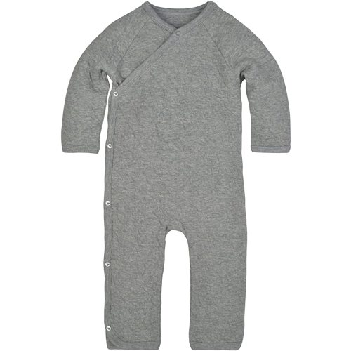 Burt's Bee Baby Infant Boys' 100% Organic Cotton Long Sleeve Wrap-Front Jumpsuit