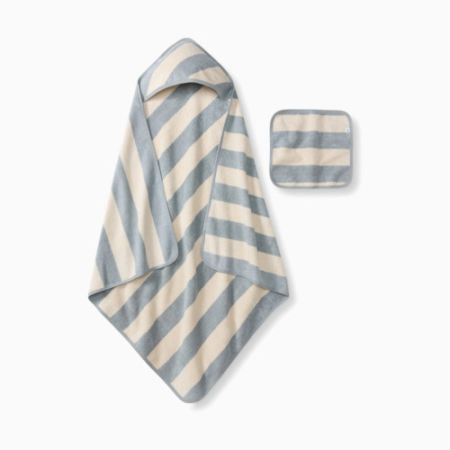 Burt's Bees Baby Organic Cotton Woven Terry Towel - Quarry Blue, One Size