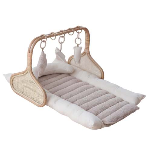 Rattan Play Gym Bundle | Cocoa Cloud & Linen – Stina's Style