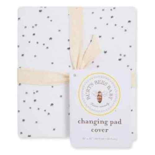 Burts Bees Baby Diaper Changing Pad Cover Starry Night 100% Organic Cotton New