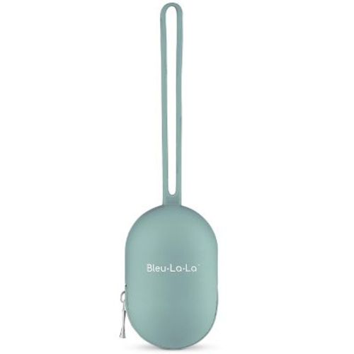 Pacifier And Clip Case With Zipper: A Soft Silicone Convenient Accessory Pouch - Teal