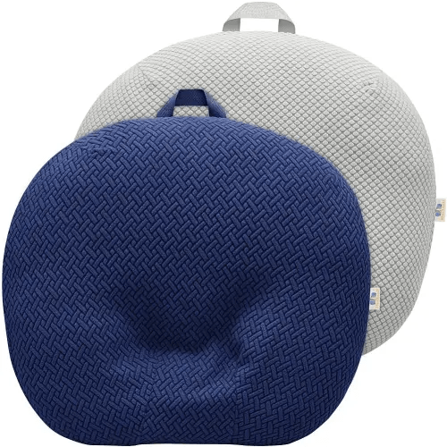 Strechy Newborn Lounger Cover, Removable and Ultra Soft Sung Fitted Baby Lounger Slipcover by BlueSnail (2 Pack, Navy+Light Gray)