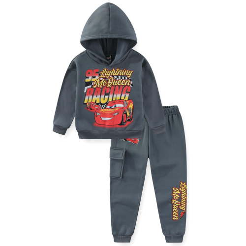 Disney Cars Lightning McQueen Hoodie and Pants Set (Boys), 2 Piece Set, Sizes 2T-7