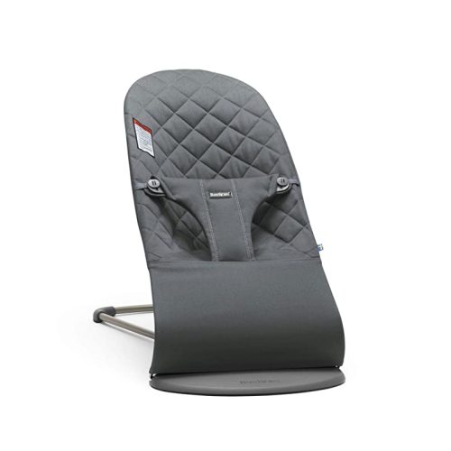 BabyBjörn Bouncer Bliss, Cotton, Classic Quilt, Anthracite