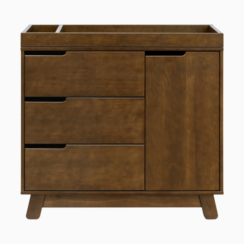 babyletto Hudson 3-Drawer Changer Dresser - Natural Walnut