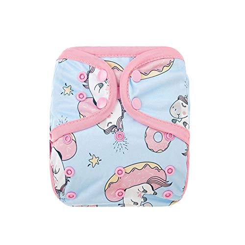 OsoCozy Newborn Reusable Cloth Diaper Covers - Adjustable Snap Fit & Double Leg Gussets for Baby Boys & Girls from 6-12 Pounds. Use with Prefold, Flat or Fitted Cloth Diapers or Snap-in Inserts