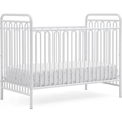 Delta Children Darcy 4-in-1 Metal Convertible Crib, White