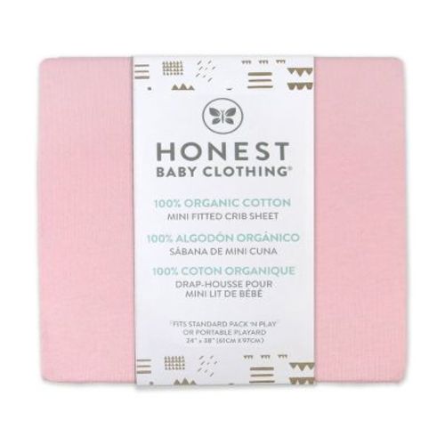 Honest Baby Organic Mini Crib Sheet - Pink