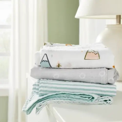 Gift Happiness with Muslin Swaddle Blankets Adventure - Cloud Island™ Blue 3pk - Available Now at Cheap Cloud Island Store.
