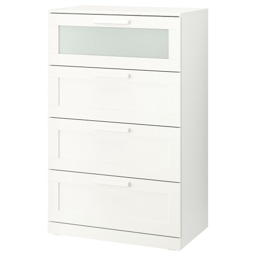 BRIMNES 4-drawer chest - white 30 3/4x48 7/8 "