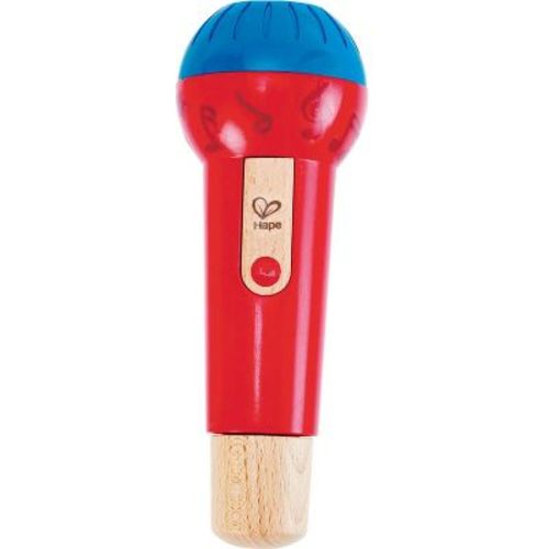Hape: Mighty Echo Microphone - Red & Blue - Voice Amplifying & Singing Toy,1+