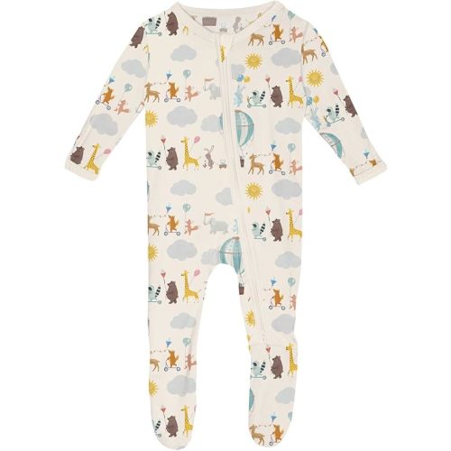 KicKee Baby & Toddler Zipper Footie – Ultra-Soft Viscose from Bamboo Pajamas with Flip Paws & Grips