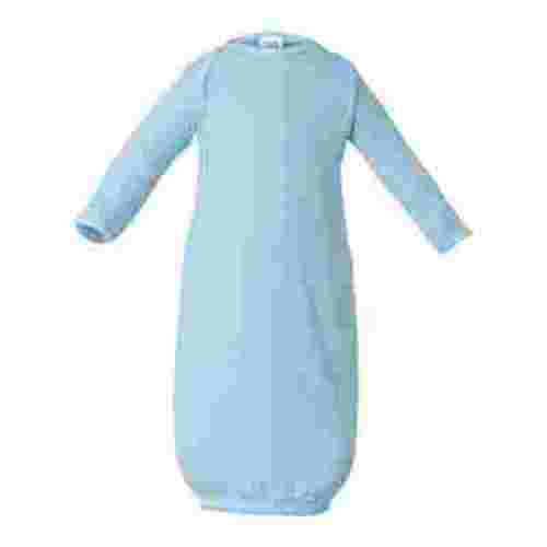 Infant Baby Newborn Rib Layette Sleeper Gown , light blue , New born