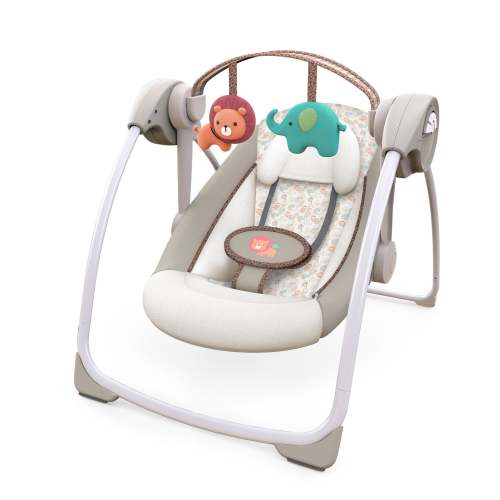 Soothe N Delight 6-Speed Portable Baby Swing with Music - Cozy Kingdom
