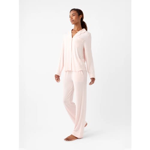 Women's Bamboo Stretch-Knit Long Sleeve Pajama Set | Cozy Earth