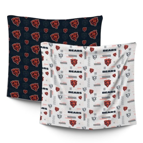 Chicago Bears Pegasus Infant 47" x 47" Home & Away Two-Piece Muslin Blanket Set