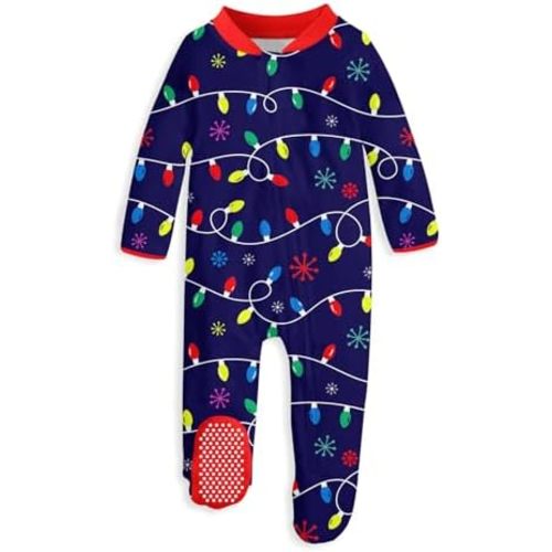 UNIFACO Baby Girls Boys Footed Pajamas One-Piece Sleeper Snug Fit Sleep and Play Zip Front Footie Romper 0-12 Month