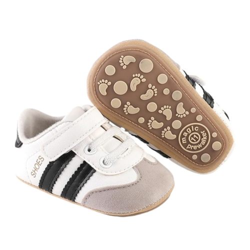 Baby Boys Girls Sneakers Toddler Non-Slip Soft Rubber Sole First Walking Shoes Infant Newborn Crib Dress Shoes