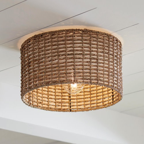allen + roth Adara 1 -Light 13.625-in Matte Black Flush Mount Light