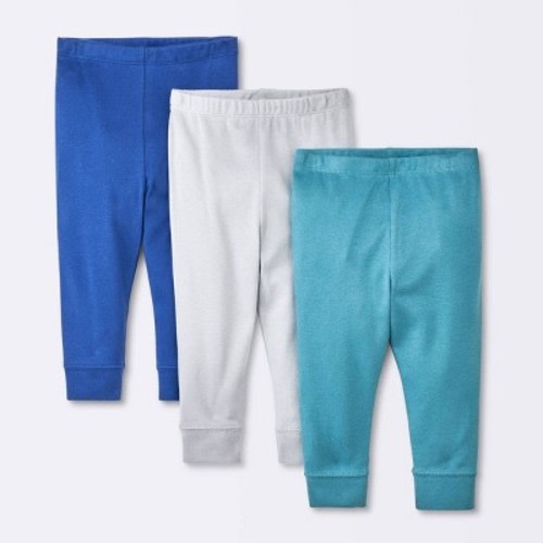 Baby Boys' 3pk Pants - Cloud Island™ Blue 3-6M
