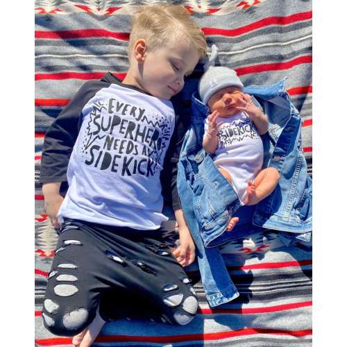 Big Brother Shirt - Big Brother Announcement Shirt - Superhero Shirt- Superhero Sidekick - Big Brother Little Brother - Brother Shirt