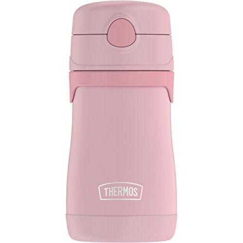 THERMOS BABY 10 ounce Stainless Steel Vacuum Insulated Straw Bottle, Rose
