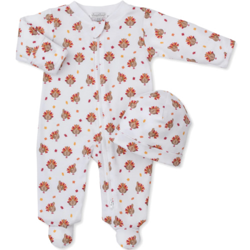 Turkey Time Zip Footie & Hat Set