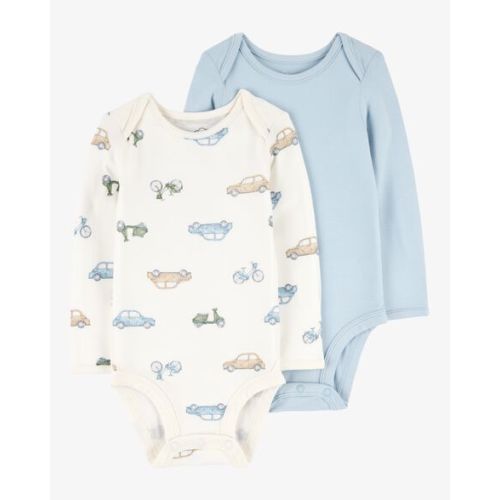 Baby 2-Pack Long-Sleeve PurelySoft Bodysuits - Carter's | Carter's