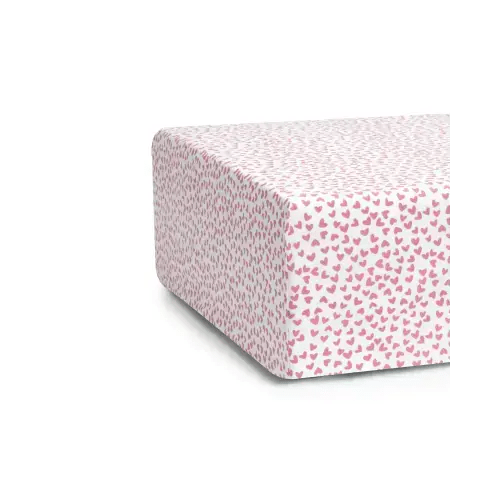Luxe Premium Cotton Crib Sheet in Sweethearts