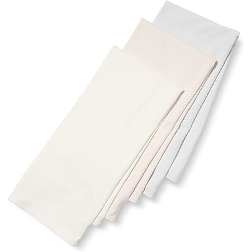 Amazon Essentials Baby Girls' Swaddle Blankets, Pack of 3