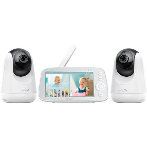 VAVA Baby Monitor Split View 5" 720P with 2 Cameras White VA-IH009 - Best Buy