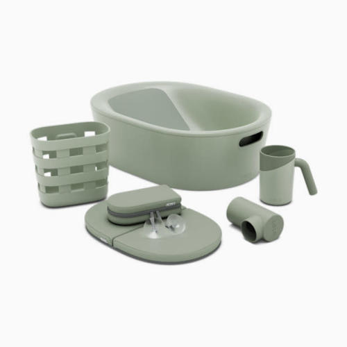 Lalo Bathtime Full Kit - Tub & Accessories - Sage